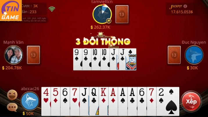 Hướng dẫn cách chơi tiến lên miền nam